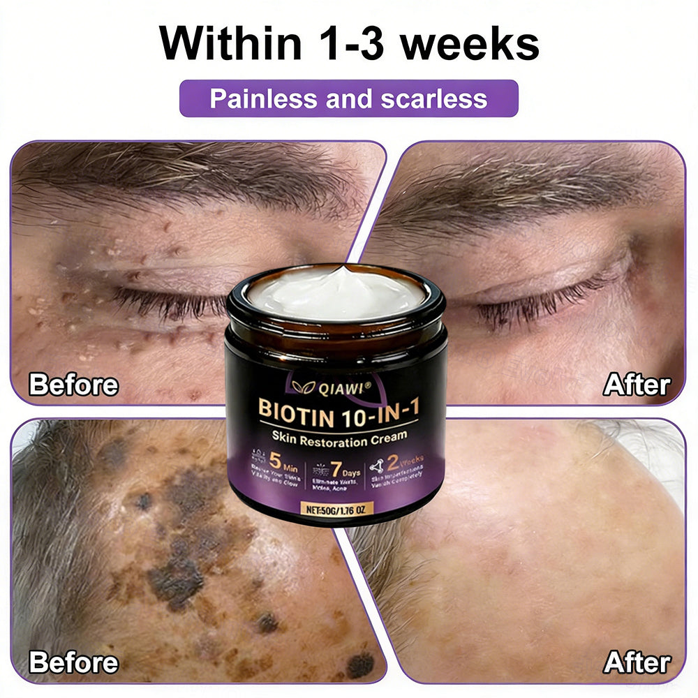 Made and Shipped from USA🍁QIAWI® Biotin 10-in-1 Skin Restoration Cream - Last Day Promotion: 75% OFF