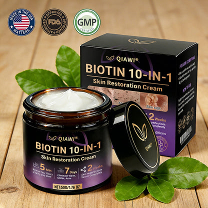 Made and Shipped from USA🍁QIAWI® Biotin 10-in-1 Skin Restoration Cream - Last Day Promotion: 75% OFF