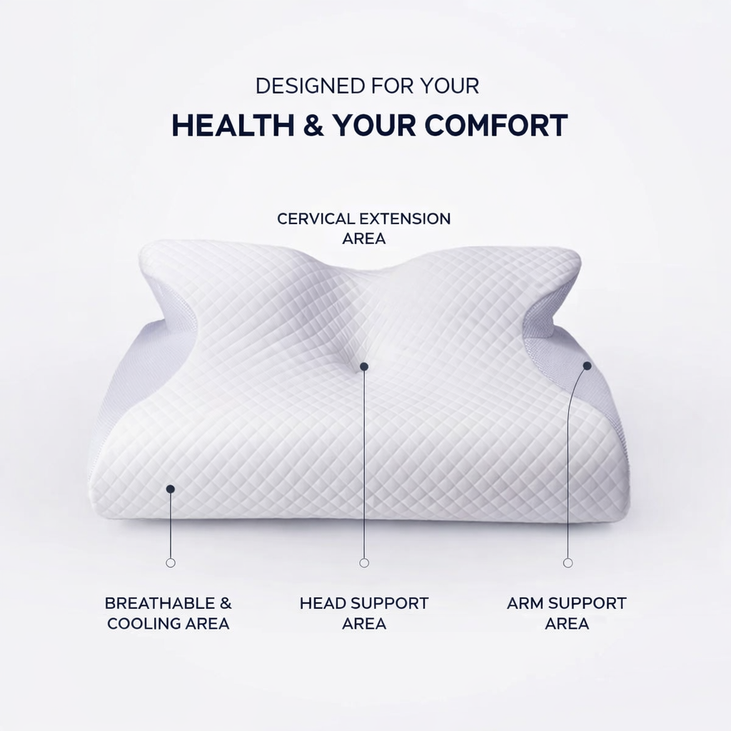 3 pillows  Fast shippingplus 3 replacement pillowcases as a gift