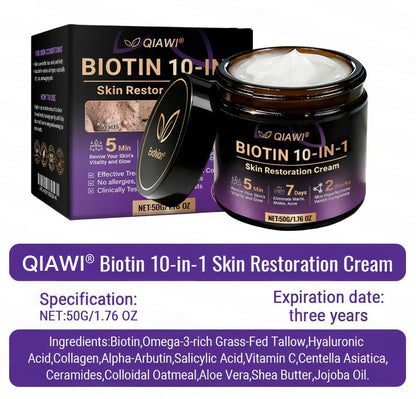 Made and Shipped from USA🍁QIAWI® Biotin 10-in-1 Skin Restoration Cream - Last Day Promotion: 75% OFF