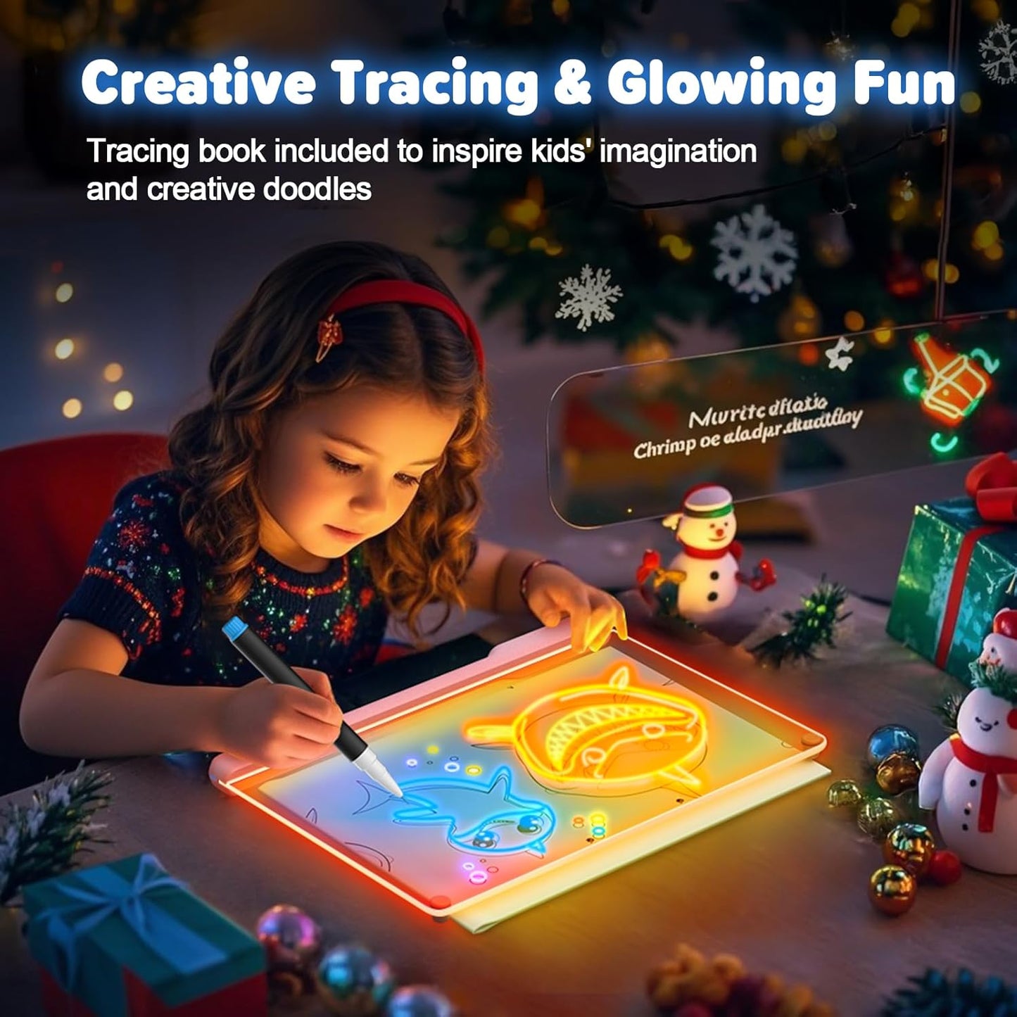BBOJI® Neon Glow Drawing Board 💖
