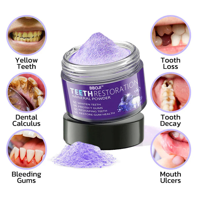🎁Flash Sale - Don’t Miss Out - BBOJI™ TeethRestoration Mineral Powder🦷(TGA recommended)👩‍⚕️(Treats periodontitis and mouth ulcers, prevents tooth loss, and repairs gum recession)
